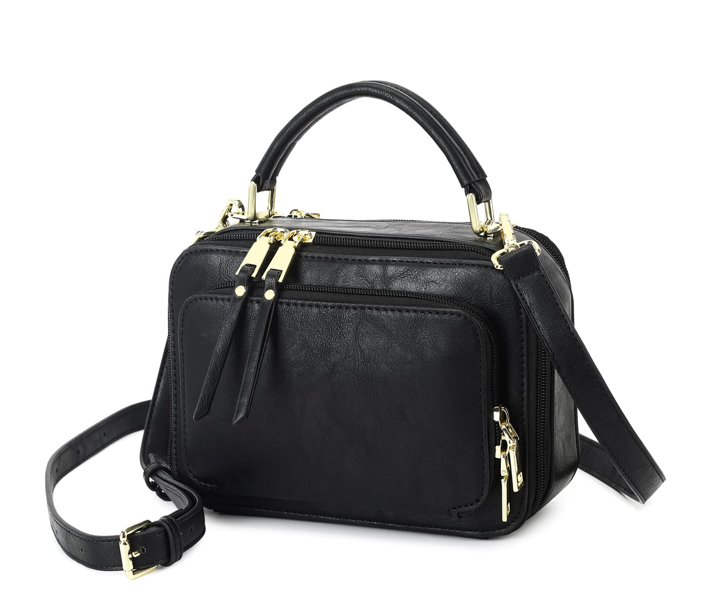 Stylish Women's Crossbody Bags with Double Zip - Fashion Shoulder Purse & Top Handle Satchel for Work, Travel & Daily Use