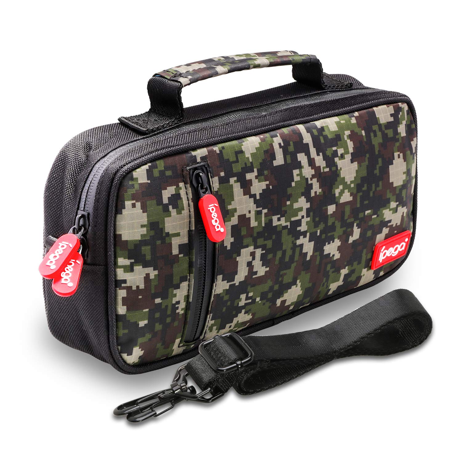 Premium Nintendo Switch Carrying Case - Large Capacity Travel Storage Bag for Nintendo Switch, Switch Lite & Accessories with Adjustable Shoulder Strap | Crossbody & Shoulder Bag for Gaming, Travel & Daily Commute