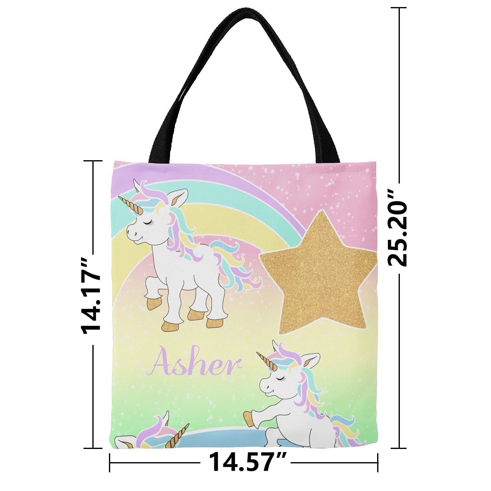 Deer Floral Pink Personalized Canvas Tote Bags for Women & Kids - Reusable Shopping Bags, Travel Tote, School Handbag Gift - Perfect for Groceries, Beach Trips & Daily Use