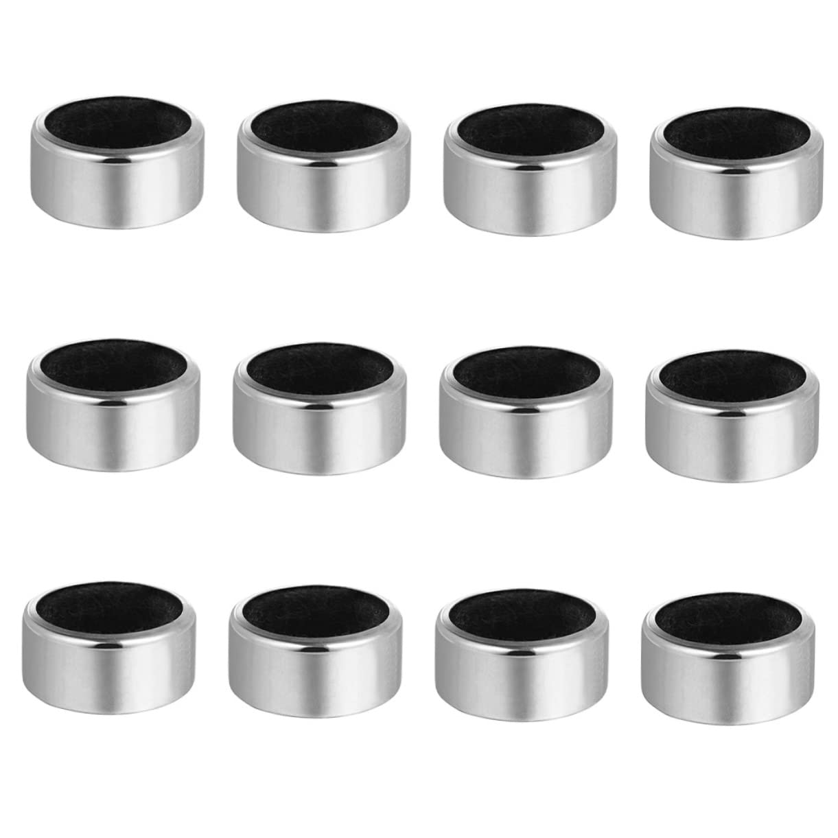 12-Pack Stainless Steel Wine Drip Rings - Anti-Pour Wine Bottle Collars & Drip Catchers for Liquor, Champagne & Beverage Bottles - Prevent Messy Spills for Home Bars, Restaurants & Parties