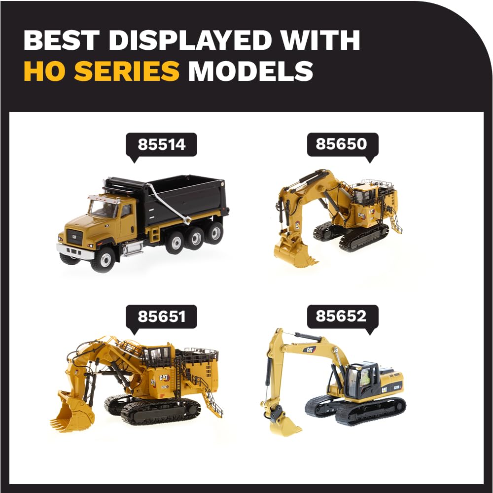 1:87 Scale Diecast Caterpillar 320D L Hydraulic Excavator with Work Tools - HO Scale Construction Equipment Model 85652 by Diecast Masters | Collectible Die-Cast Truck for Display & Construction Scene Dioramas