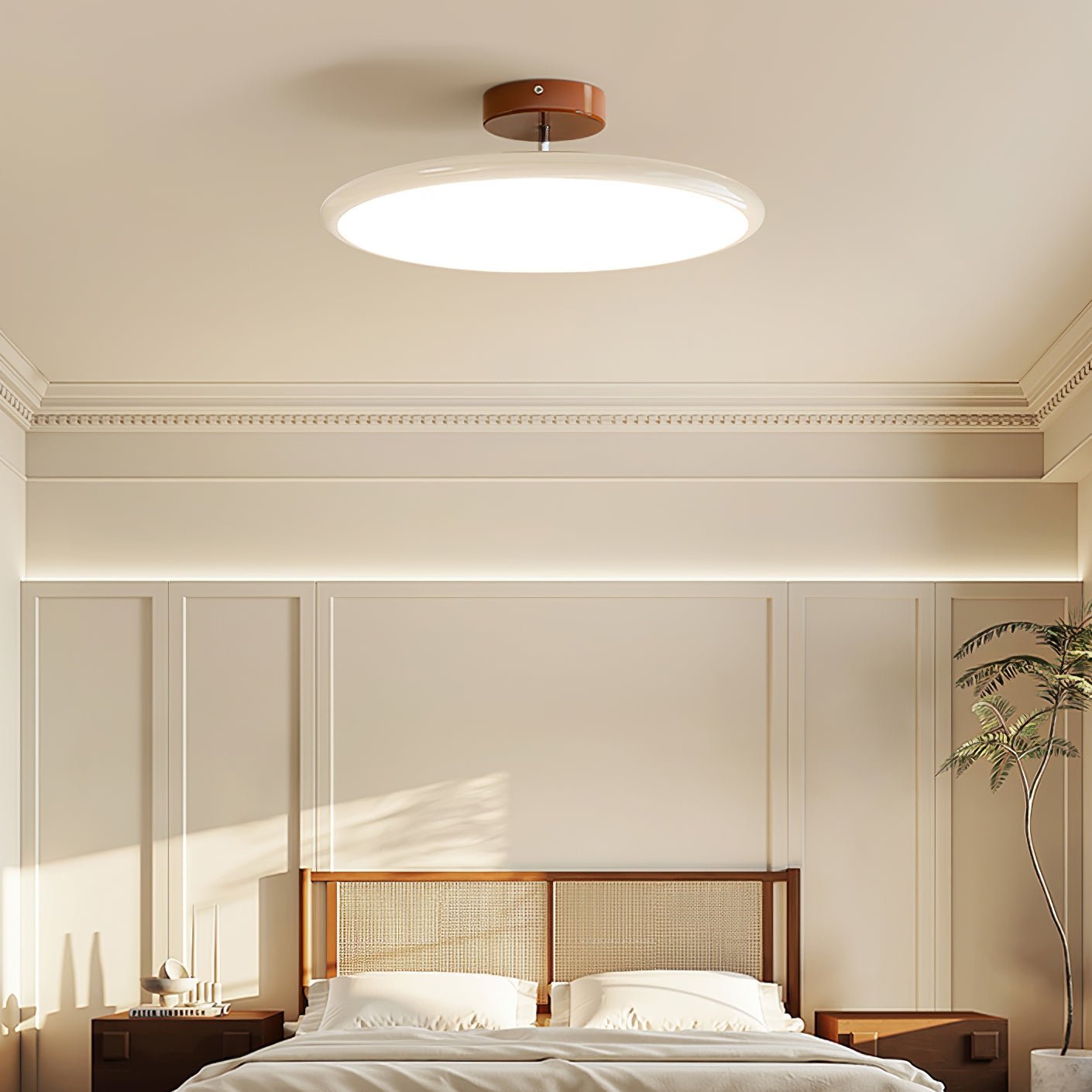 Adjustable Ceiling Lamp with Drift Design - Modern LED Light Fixture for Living Room, Bedroom, and Dining Room Decor