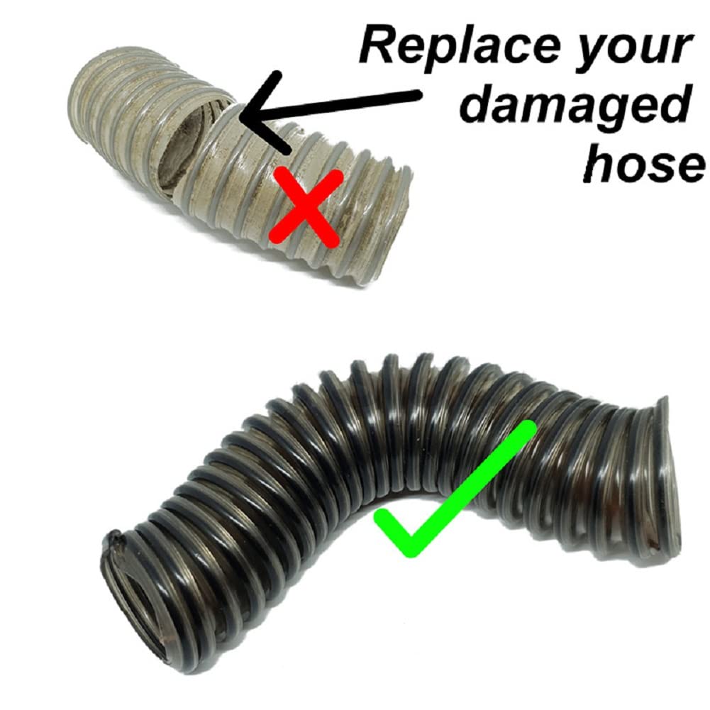 Shark Vacuum Hose Replacement - Compatible with Shark Rocket HV300, HV301, HV302, HV320, HV321 & Shark Rotator Vacuum Cleaners - Durable Lower Floor Nozzle Hose for Powerful Suction - Perfect for Pet Hair, Hard Floors & Deep Cleaning Carpets