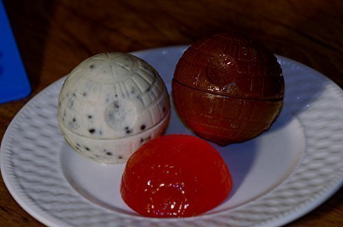 2 Pack Star Wars Ice Cube Ball Molds with Silicone Funnel - Perfect for Cocktails, Themed Parties & Holiday Drinks - BPA-Free Silicone Tray for DIY Ice Spheres