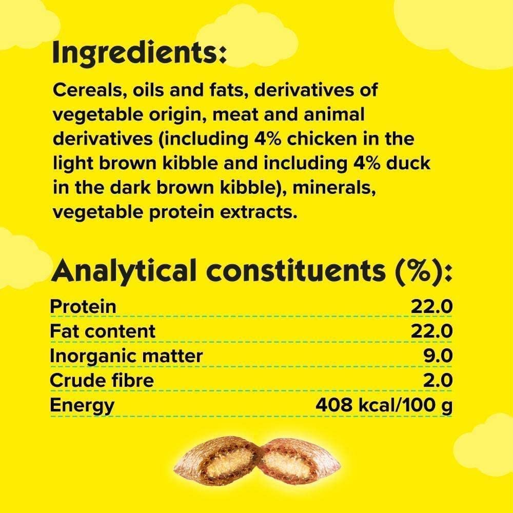 Dreamies Cat Treats - Delicious Chicken & Duck Flavored Cat Snacks - 60g x 8 Pouches - Perfect for Training, Rewarding & Bonding with Your Feline Friend