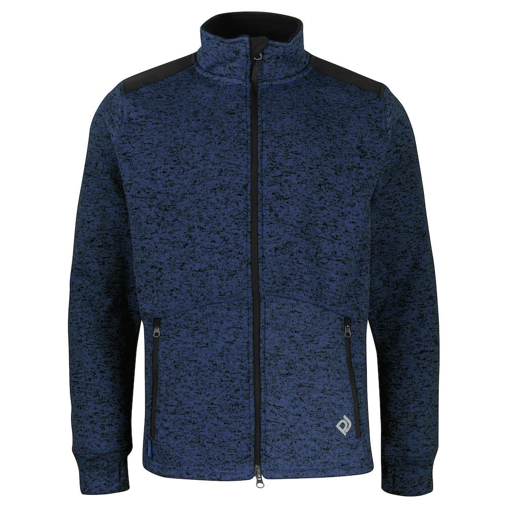 Men's Heathered Fleece Jacket - Medium Size - Grey Melange - Warm & Cozy Outdoor Winter Wear for Hiking, Camping and Casual Everyday Use