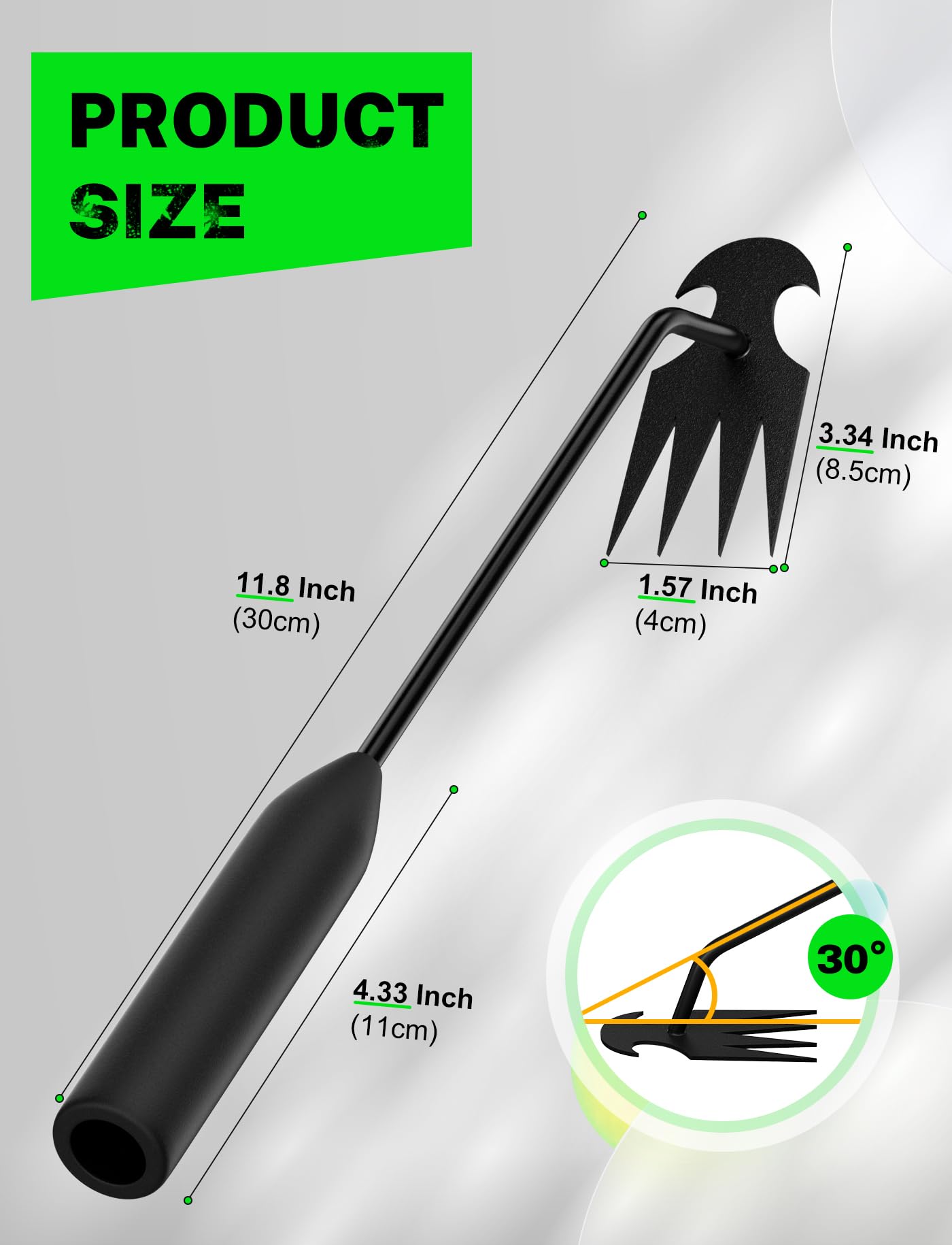 4-Claw Steel Weed Puller Tool for Garden & Yard - Dandelion Remover