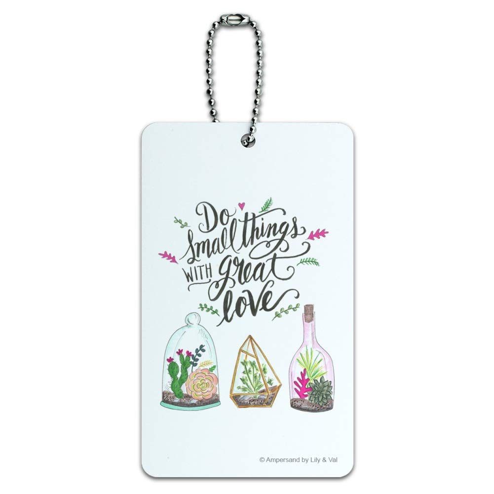 Small Things with Great Love Luggage Tag - Durable Suitcase ID Card for Carry-On Bags - Perfect for Travel Identification & Personalization