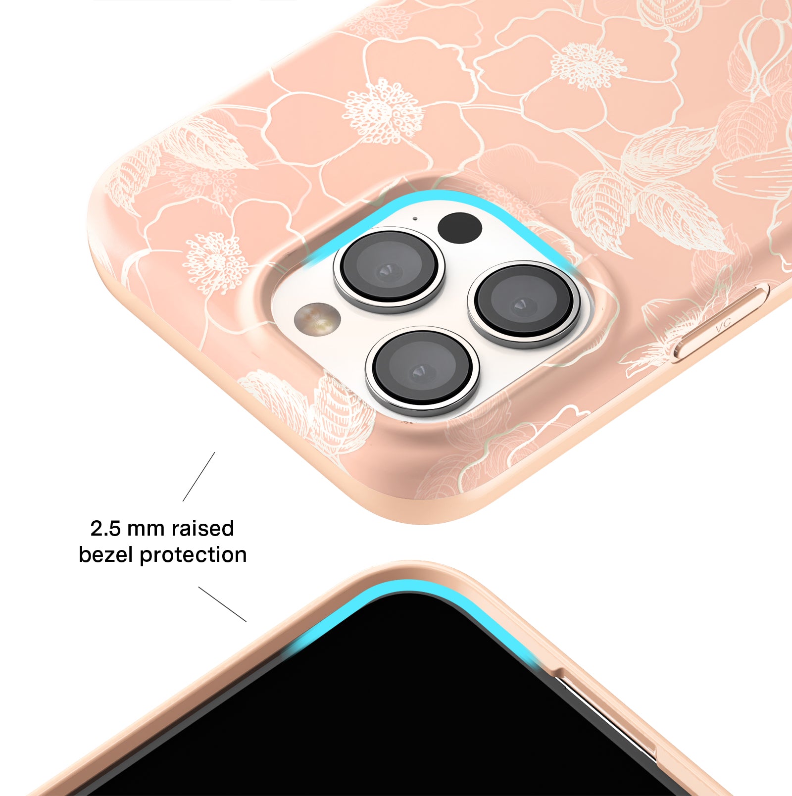 Floral Peach Blossom iPhone Case - Cute Spring Flower Design Protective Cover for iPhone 11/12/13/14/15 Pro Max XR XS - Perfect for Everyday Use, Travel & Gift Giving