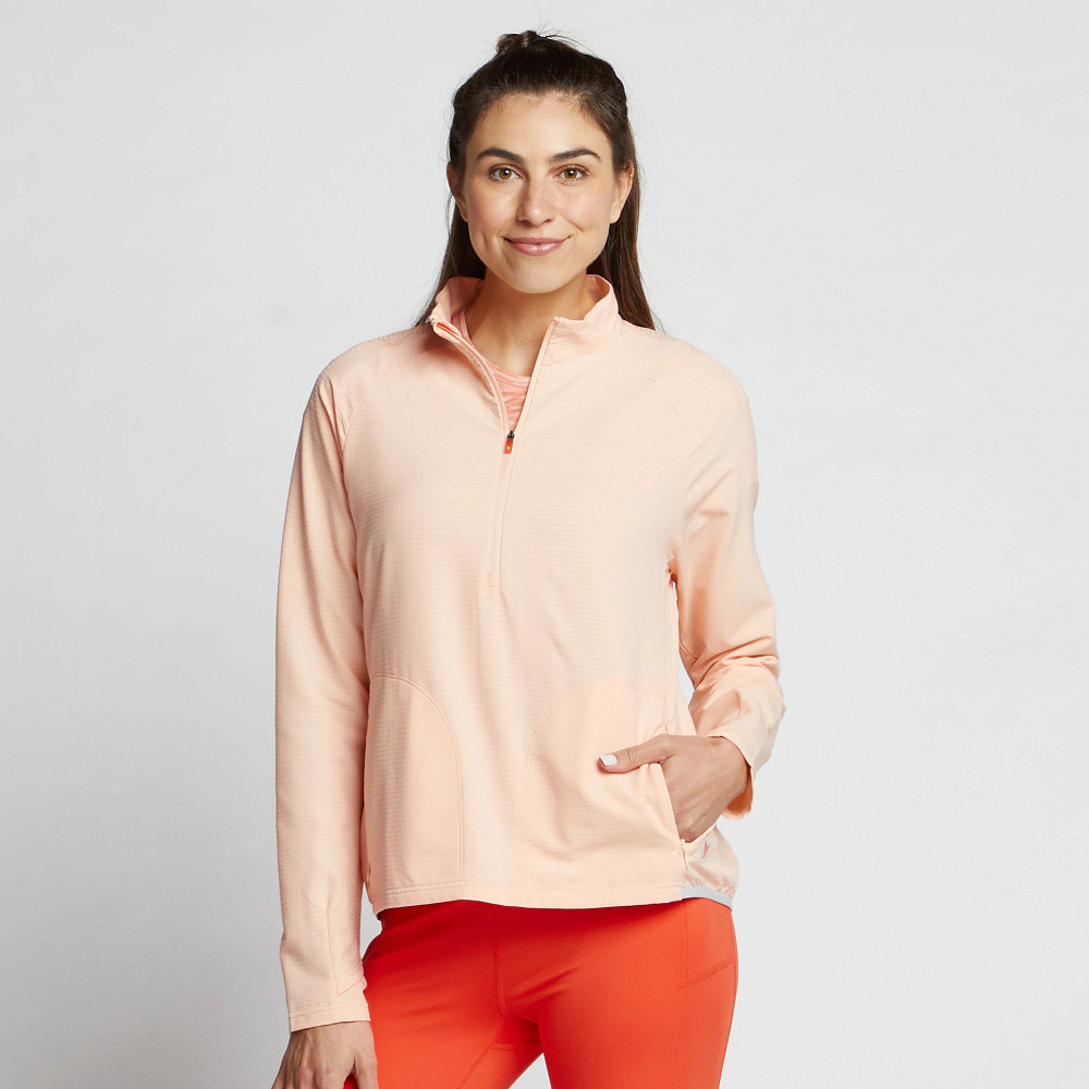 Korsa Accelerate Women's 1/4 Zip Pullover - Lightweight Running Jacket for Outdoor Jogging & Fitness Training