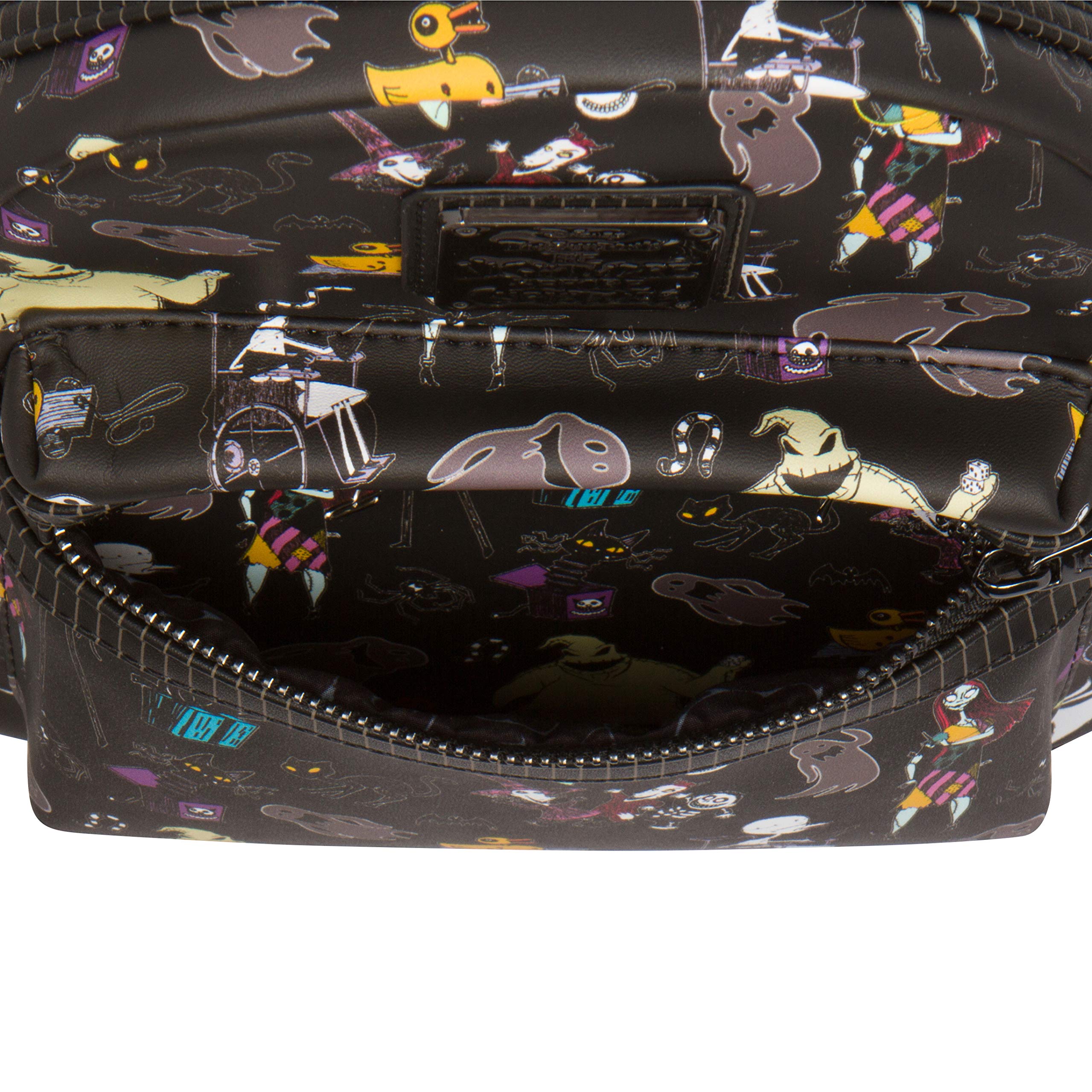 Loungefly Disney The Nightmare Before Christmas Mini Backpack - Official Collectible Crossbody Bag for Halloween & Christmas | Perfect for Cosplay, Theme Parks & Disney Trips