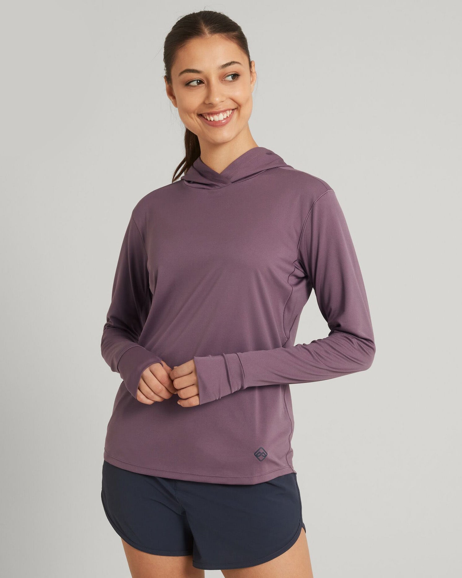 Women's SUN Stopper Hoodie - UPF 50+ Sun Protection, Lightweight & Breathable, Storm Cloud Color - Perfect for Outdoor Activities, Hiking, and Beach Wear