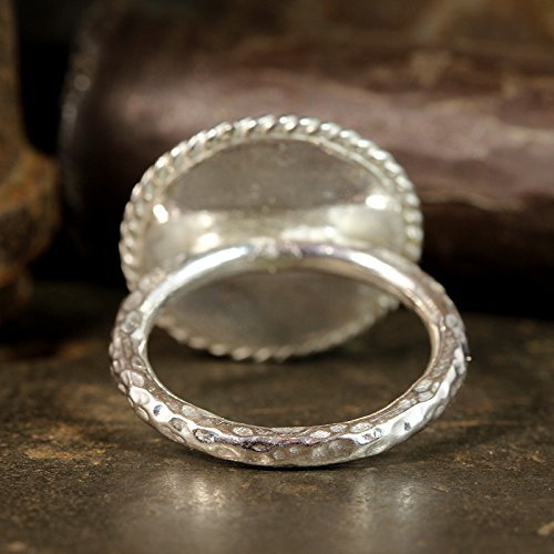 925 Sterling Silver Coin Ring for Women - 24K Gold Vermeil Handmade Designer Signet Pinky Ring | Two-Tone Hammered Turkish Jewelry | Perfect for Gifts, Weddings & Everyday Wear