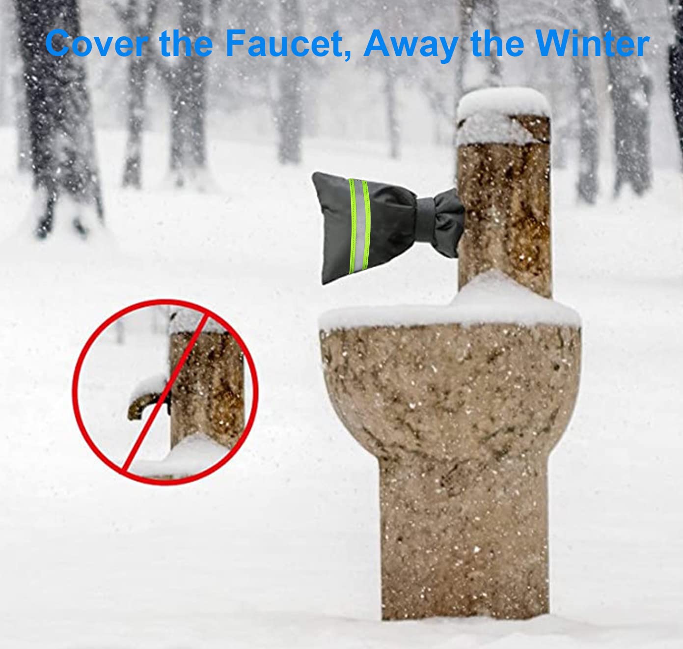 Upgraded Thickened Outdoor Faucet Covers for Winter Freeze Protection - 8.5