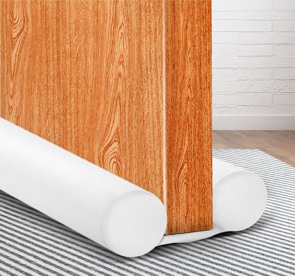 MAXTID Adjustable Small Door Draft Stopper 24 to 30 Inches - Weatherproof Noise Blocker for Doors & Windows - Perfect for Home, Office & Bedroom Use