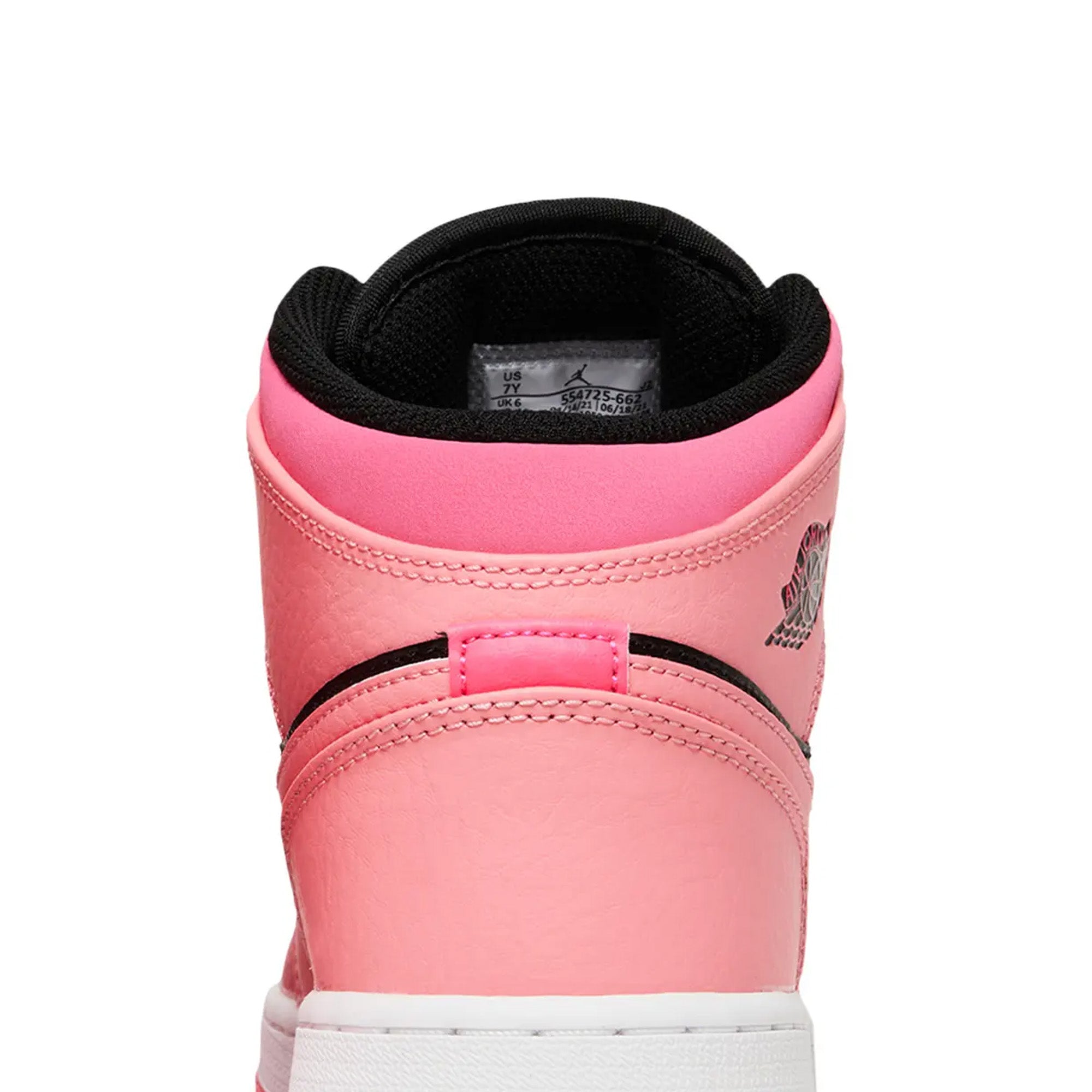 Air Jordan 1 Mid 'Coral Chalk' GS Sneakers for Women & Girls (2021) - Comfortable Basketball Shoes for School, Sports & Casual Wear