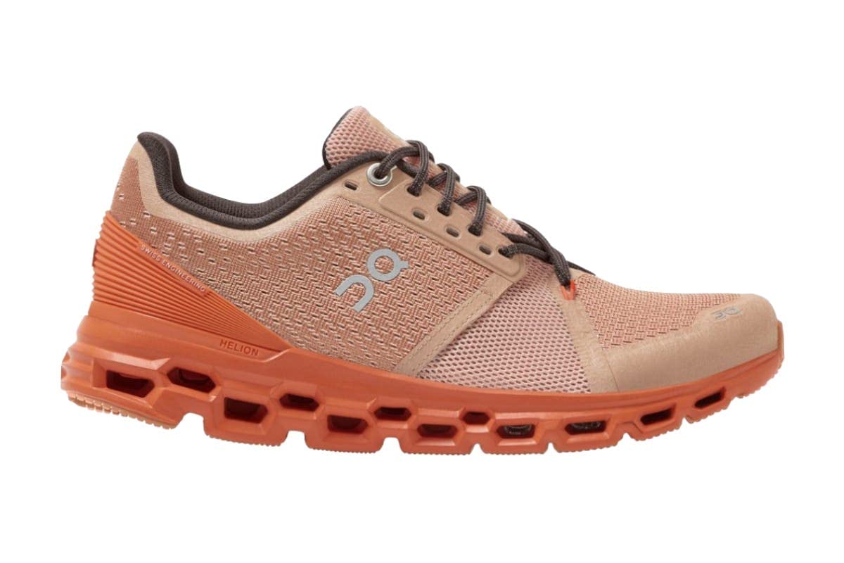 ON Running Women's Cloudstratus Running Shoes - Lightweight Cushioned Sneakers for Women (Rose Brown/Flare, Size 7.5) | Perfect for Road Running, Jogging & Gym Workouts