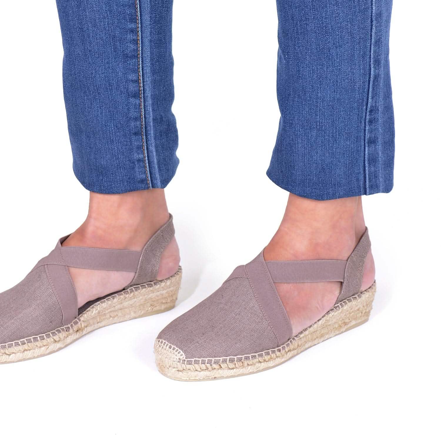 Women's Plain Linen Wedge Espadrille Sandals - Comfortable Summer Casual Shoes for Beach, Vacation & Everyday Wear | Verona Collection