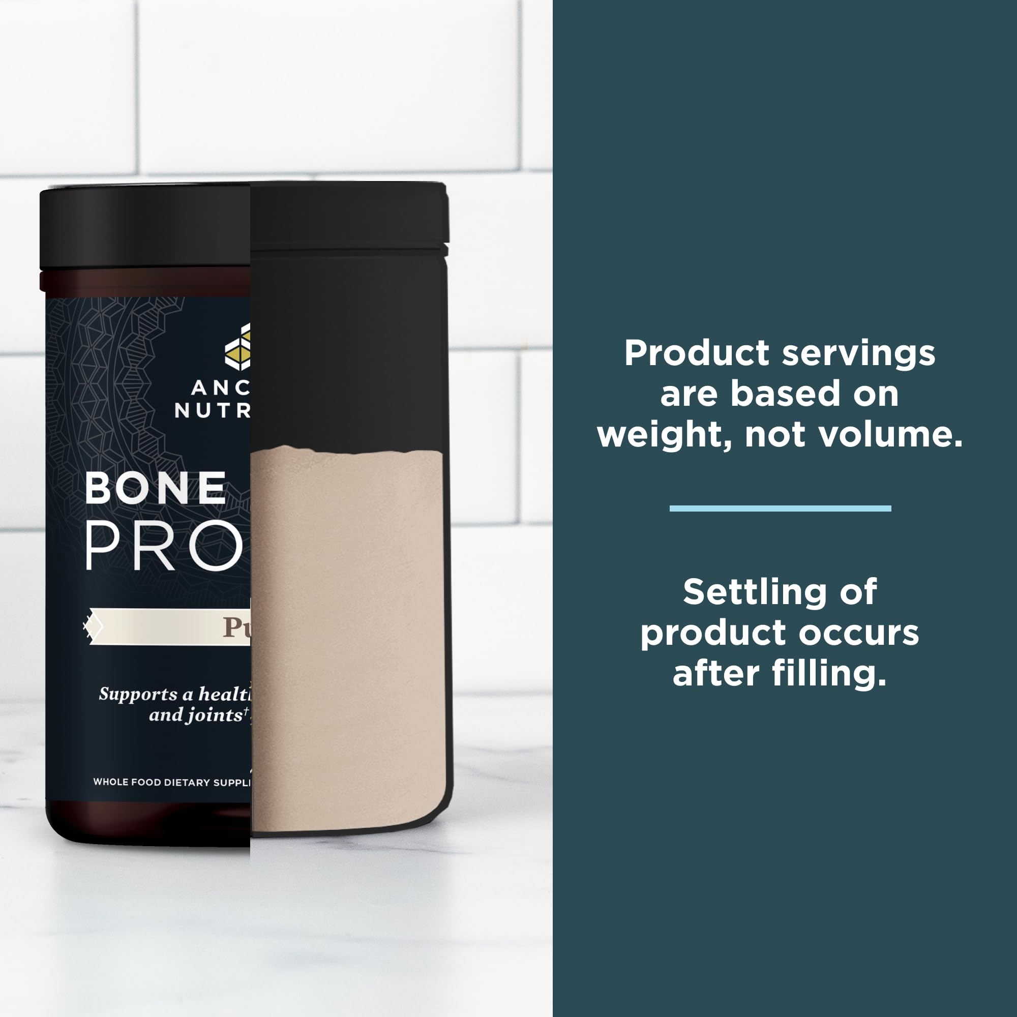 Ancient Nutrition Bone Broth Protein Powder - Pure Flavor, 20 Servings | Grass-Fed Collagen Supplement for Gut Health, Joint Support & Recovery | Perfect for Keto, Paleo & Whole30 Diets