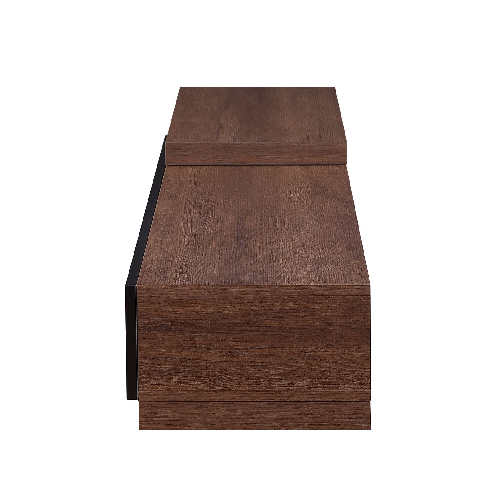 Criterion Durham Extendable TV Stand 260cm - Dark Oak Lowline Media Console for Living Room, Bedroom & Home Theater