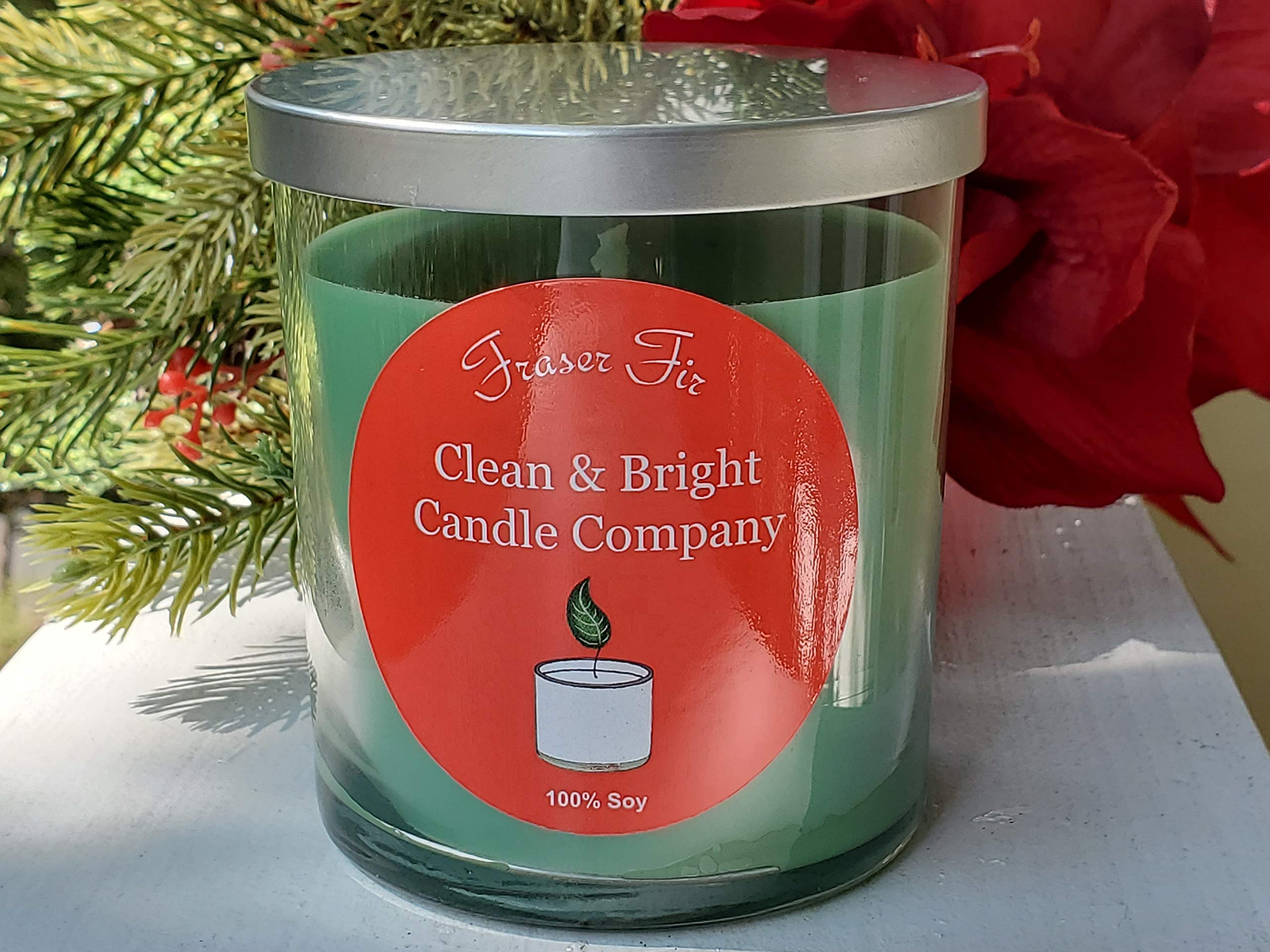Handmade Soy Christmas Tree Scented Candle - Eco-Friendly Holiday Home Decor for Gifts & Aromatherapy