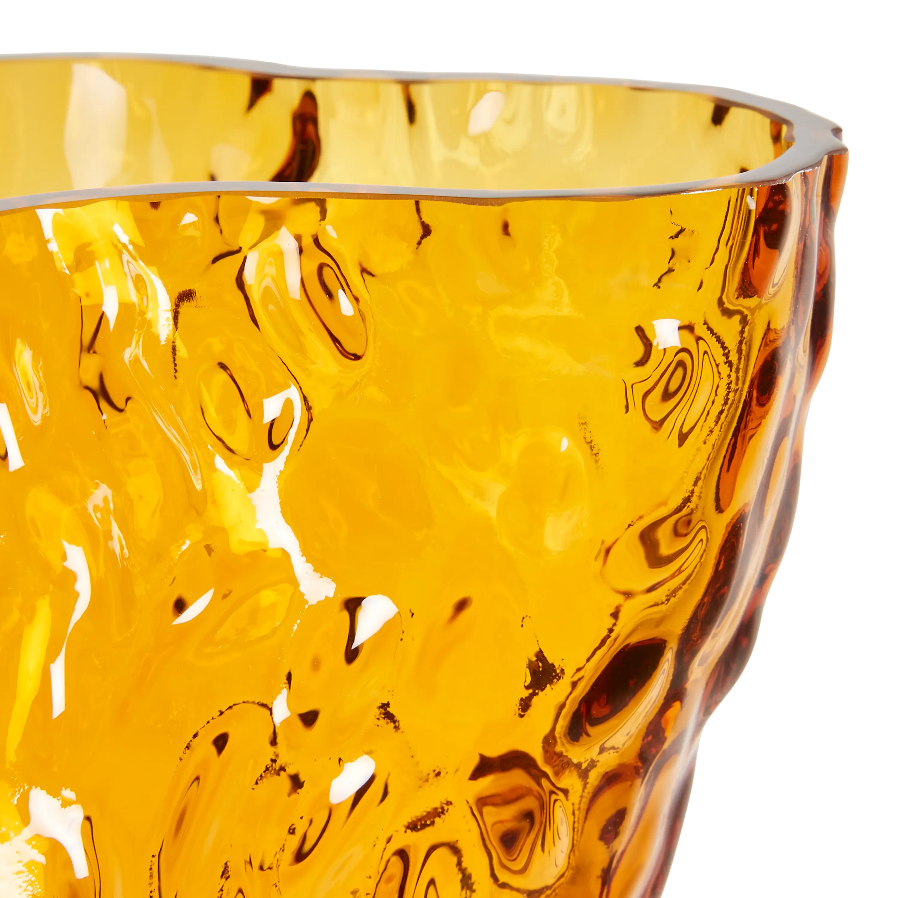 Elegant Ostrea Rock Glass Vase - Modern Home Decor for Centerpieces, Wedding Decorations & Living Room Accents