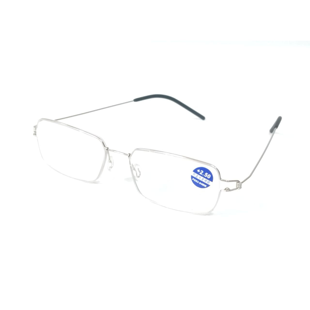 Ultra Lightweight Silver Wire Frame Blue Light Blocking Reading Glasses for Computer & Screen Use - Reduce Eye Strain & Improve Sleep