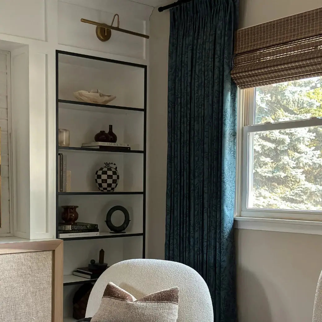 Elegant Sara Le Print Linen Drapery Pleated Curtains - Soft Textured Window Treatments for Living Room & Bedroom Decor