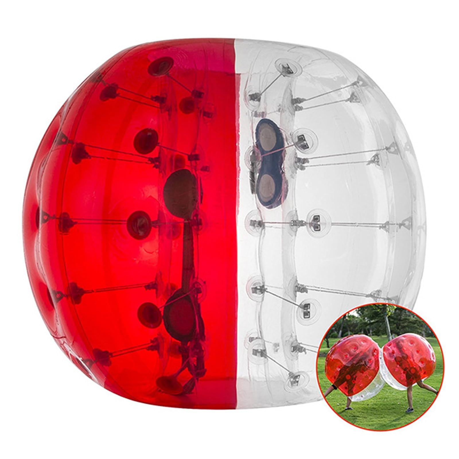 **5Ft/1.5m Inflatable Sumo Bounce Ball - Durable PVC Zorb Ball for Adults & Kids - Fun Outdoor Team Games, Bubble Soccer, Party Activities & Backyard Play**