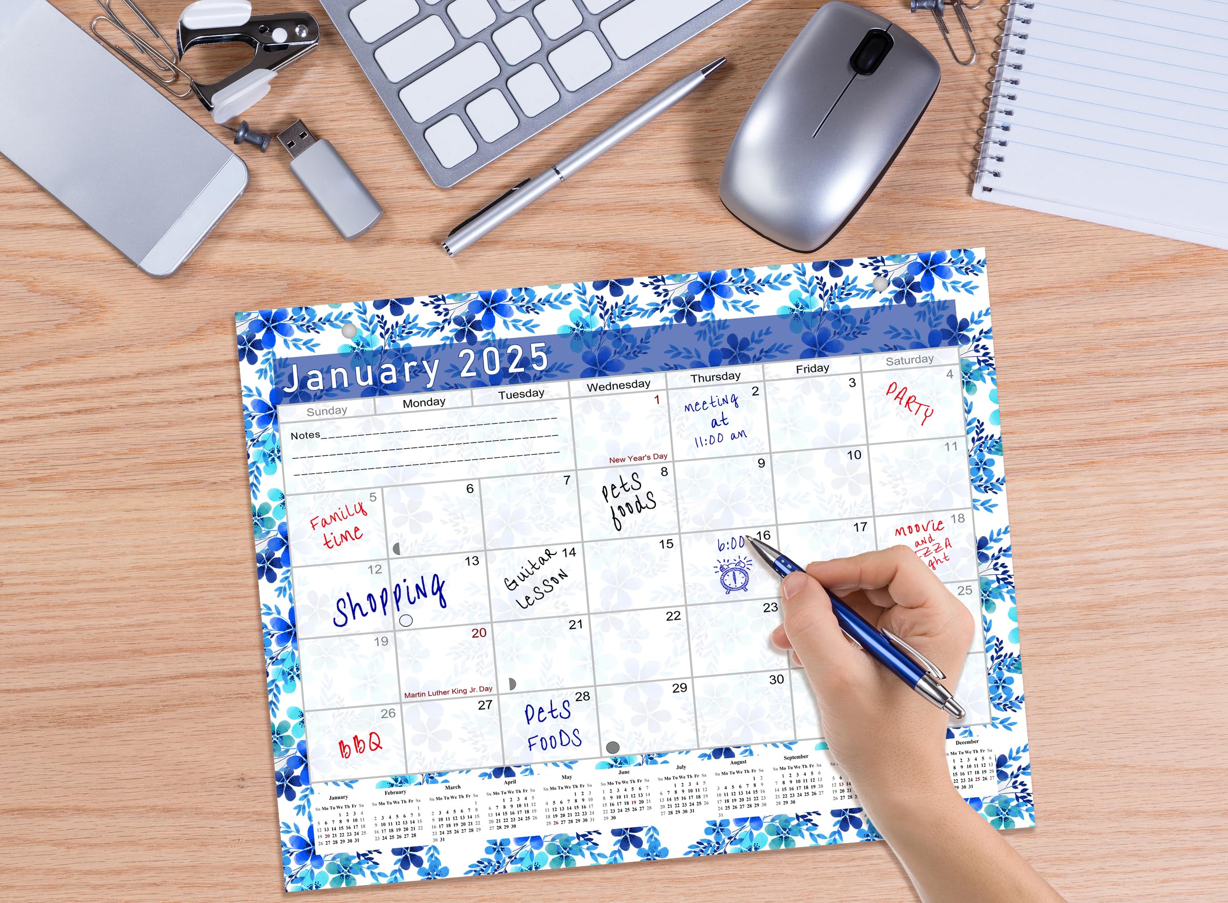 2024-2025 18-Month Magnetic Desk Calendar & Wall Planner - Monthly Organizer with Dry-Erase Surface | Perfect for Office, Home, School & Gift Giving (Edition #22)
