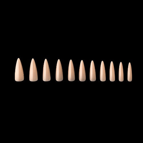Apres Gel X Neutrals Alex Natural Tips 150pc - Long Stiletto Nail Extensions for Salon & DIY Manicure | Perfect for Weddings, Parties & Special Occasions