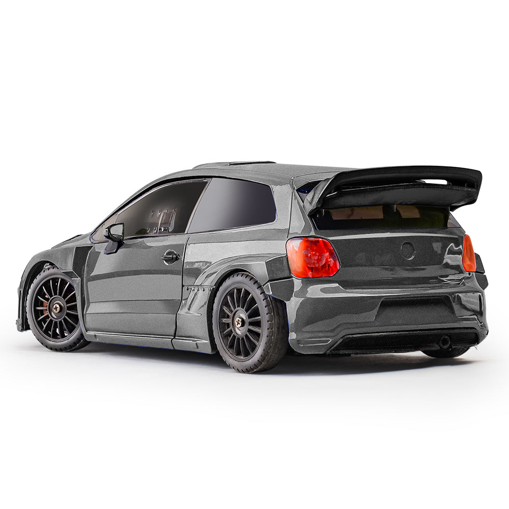 LDRC 2801 PRO 1/28 Scale 4WD Drift RC Car with Gyro Stabilizer & LED Lights - POLO R Model for Adults and Kids, Perfect for Indoor Racing and Drift Competitions