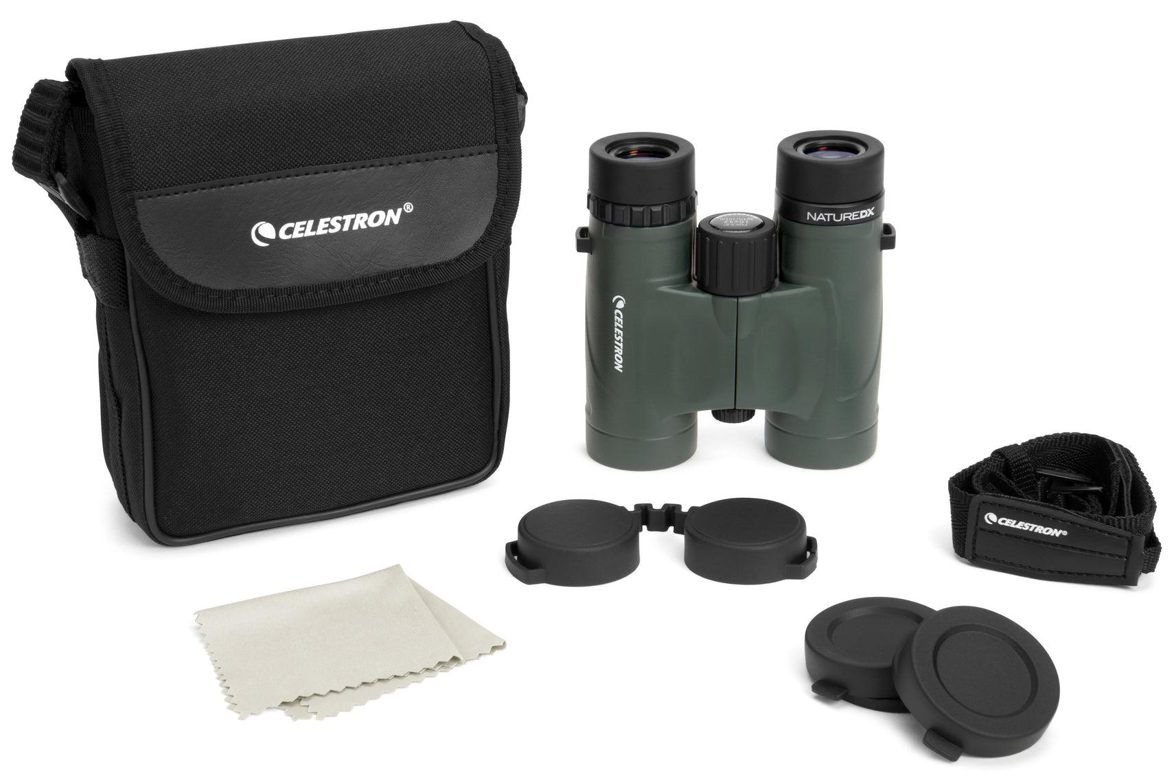 Celestron Nature DX 8x32 Roof Prism Binoculars - Compact & Lightweight for Bird Watching, Hiking, Travel & Outdoor Adventures