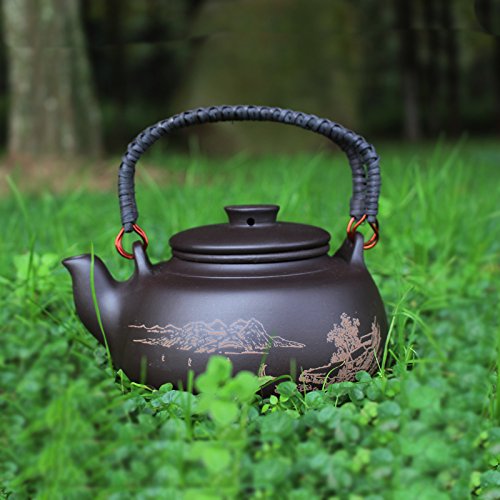 Premium Handmade Purple Clay Teapot with Filter - 700ml Large Capacity Chinese Yixing Teapot for Brewing Oolong, Pu-erh & Green Tea - Perfect for Home, Office & Tea Ceremonies