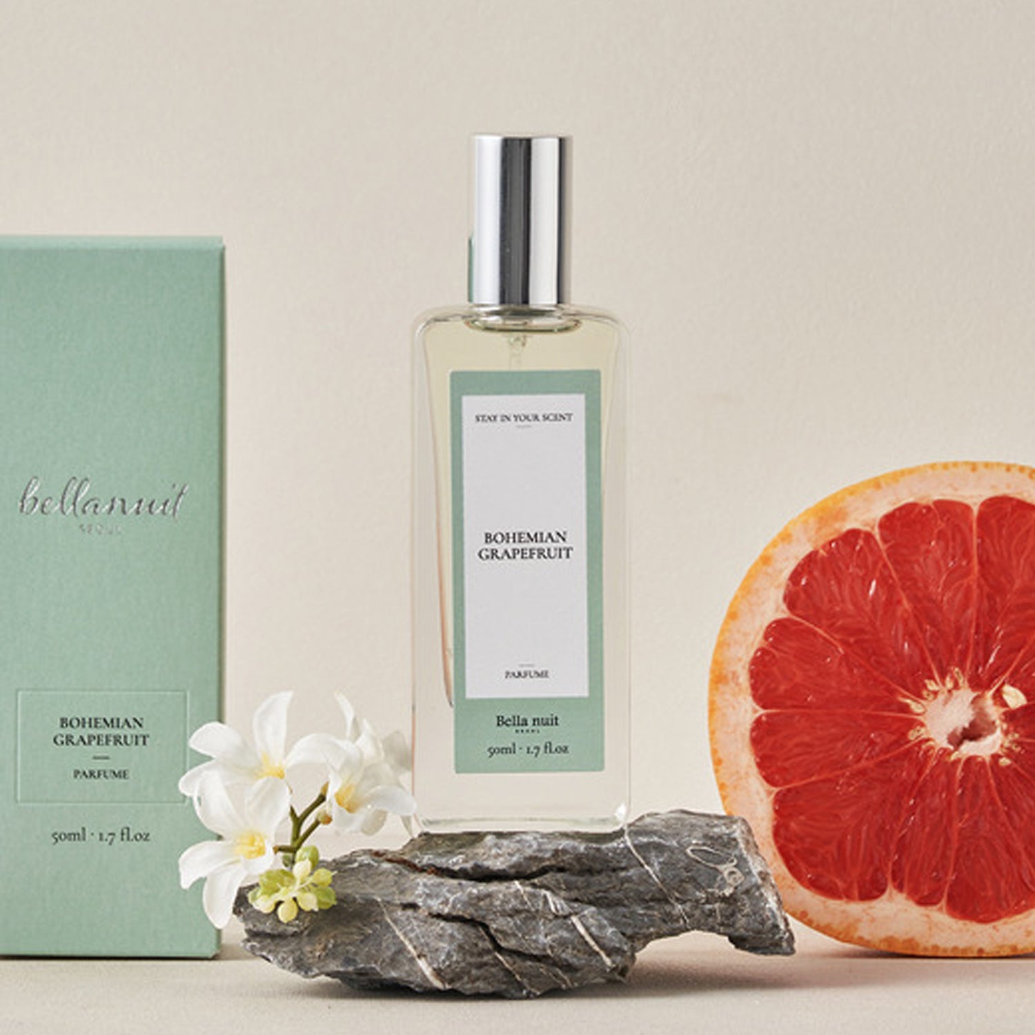 Bellanuit Bohemian Grapefruit Perfume for Women - 50ml Eau de Parfum | Fresh Citrus Floral Scent | Perfect for Daytime Wear, Office & Summer Occasions