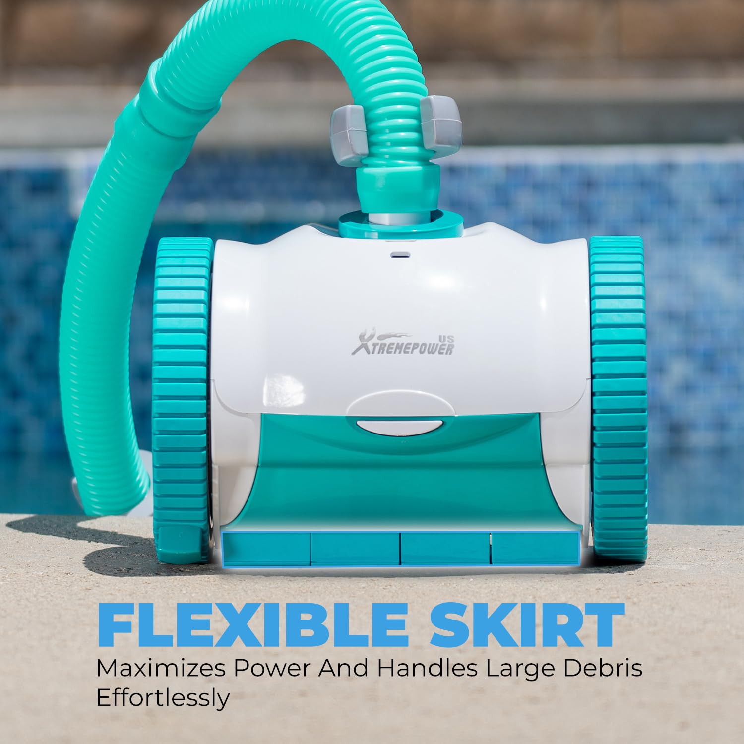 XtremepowerUS Automatic Suction-Side Pool Vacuum Cleaner with 39ft Hose - Ideal for In-Ground Pools up to 16x24ft | Efficient Debris Removal for Leaves, Dirt & Sand | Perfect for Backyard, Residential & Commercial Swimming Pool Maintenance