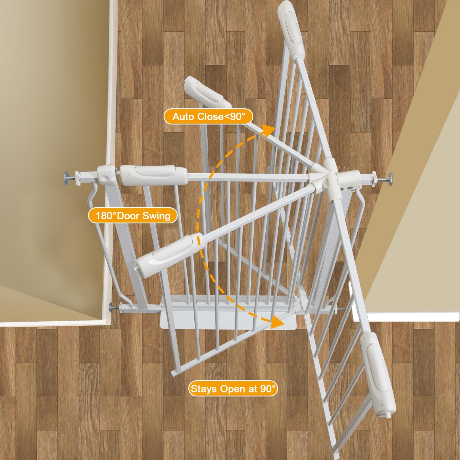 Extra Wide Baby Safety Gate - 71.6