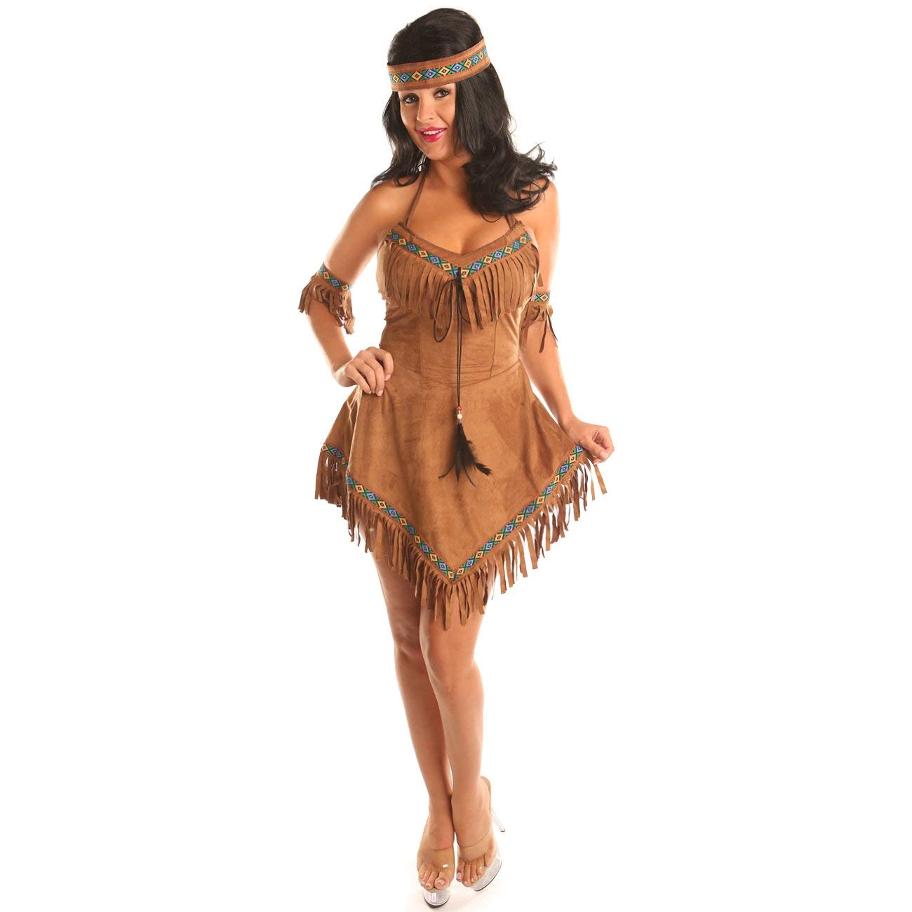 Indian Princess Costume for Teen Girls & Women - Halloween Party, Cosplay, Renaissance Fair, Dress Up & Theme Party Outfit