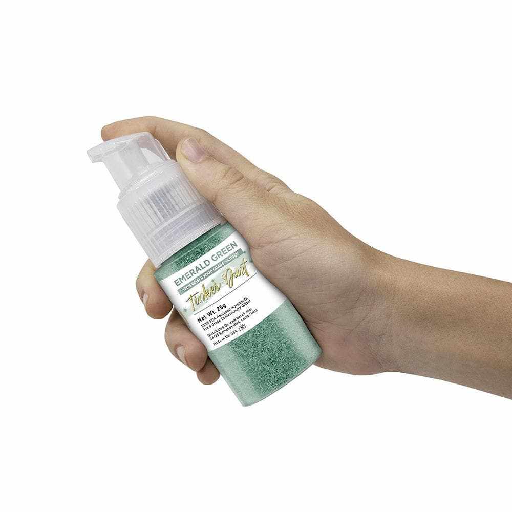 Emerald Green Tinker Dust Glitter Spray Pump - 12 Pack Bulk Case for DIY Crafts, Party Decorations & Costume Makeup | Non-Toxic Sparkle Spray for Art Projects, Nail Art & Festival Body Paint