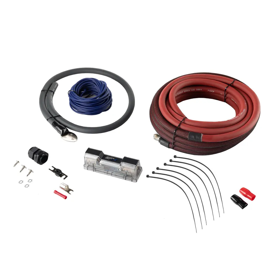 EFX by Scosche RPAK4 4 Gauge OFC Amplifier Wiring Kit - 16.5ft Car Audio Power Cable with Fuse Holder - Perfect for Car Stereo, Subwoofer, and Amplifier Installations