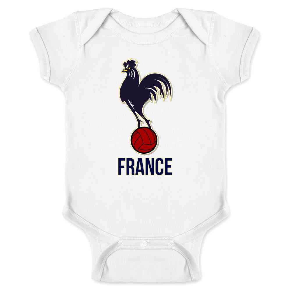 France Soccer Football National Team Crest T-Shirt for Baby, Toddler & Kids - Boys & Girls - Perfect for Game Day, Parties & Fan Gear