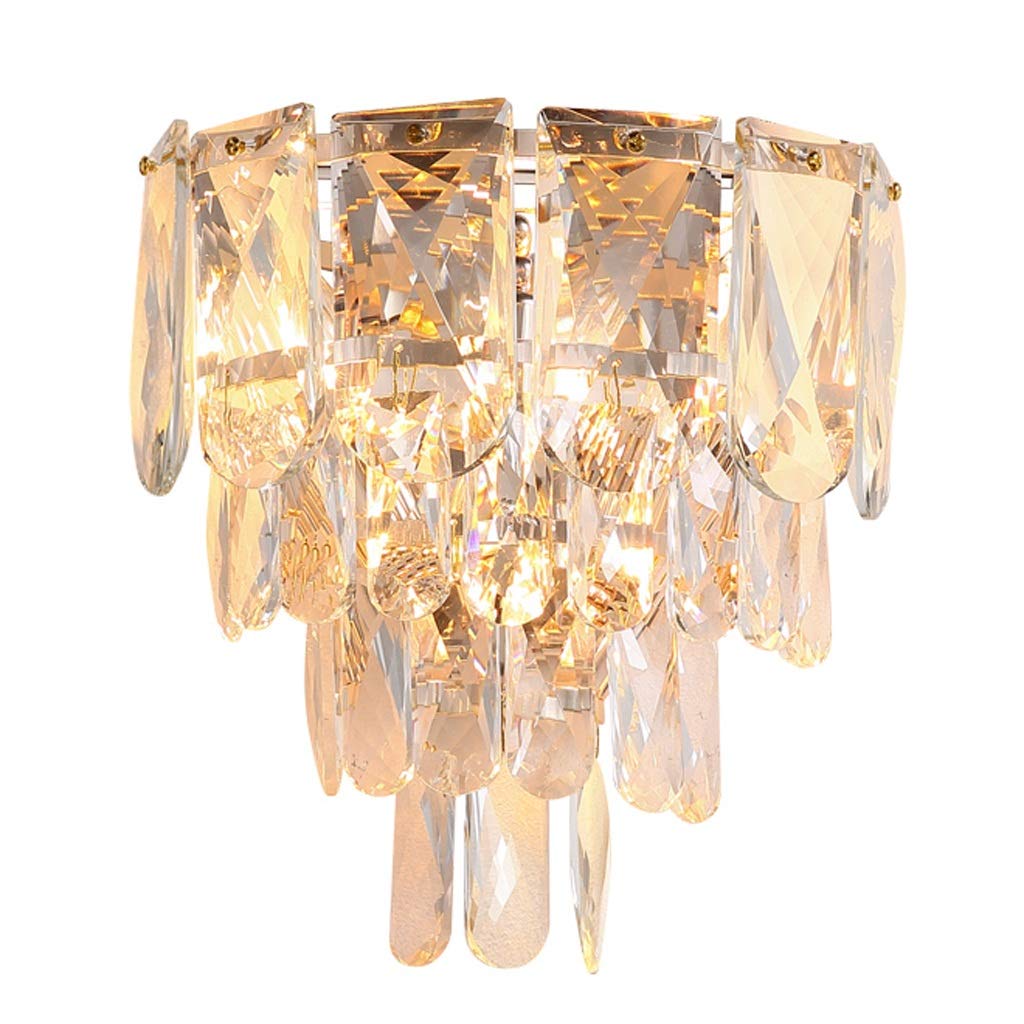Modern LED Wall Sconce - Crystal Wall Lamp for Living Room & Bedroom - Energy Efficient Indoor Wall Lighting - Minimalist Hanging Light Fixture for Home Decor (Perfect for Bedside, Hallway, and Accent Wall Illumination)