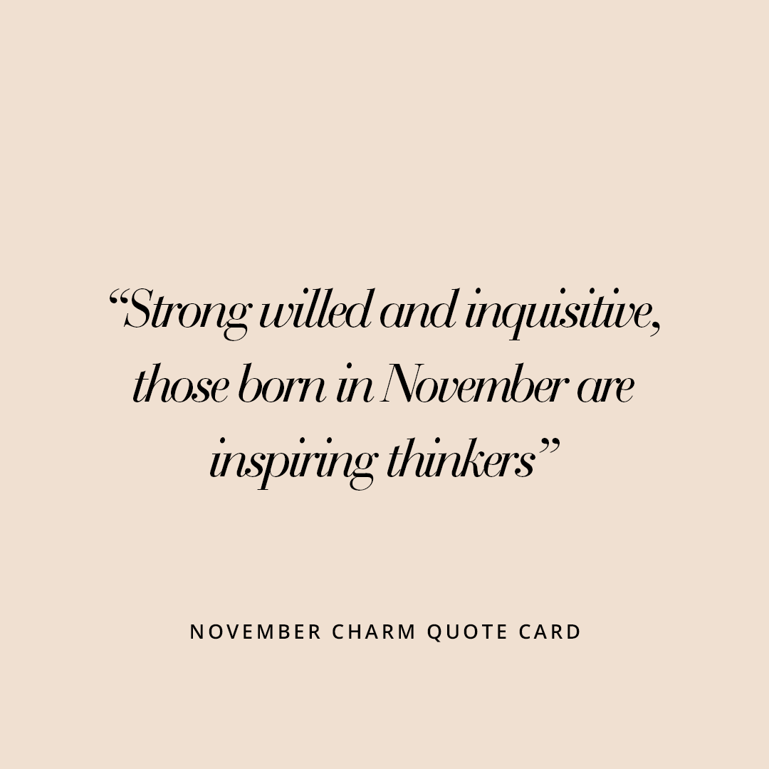 November Birthstone Charm for Petite Jewelry - Perfect for Necklaces, Bracelets & Gifts | Citrine Gemstone Pendant for Women