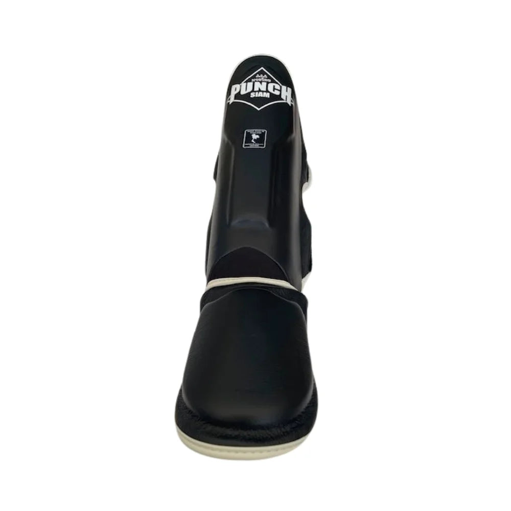 Premium Siam™ Leather Shin Pads - High-Quality Soccer Shin Guards for Men & Women - Perfect for Training, Matches & Sports Protection