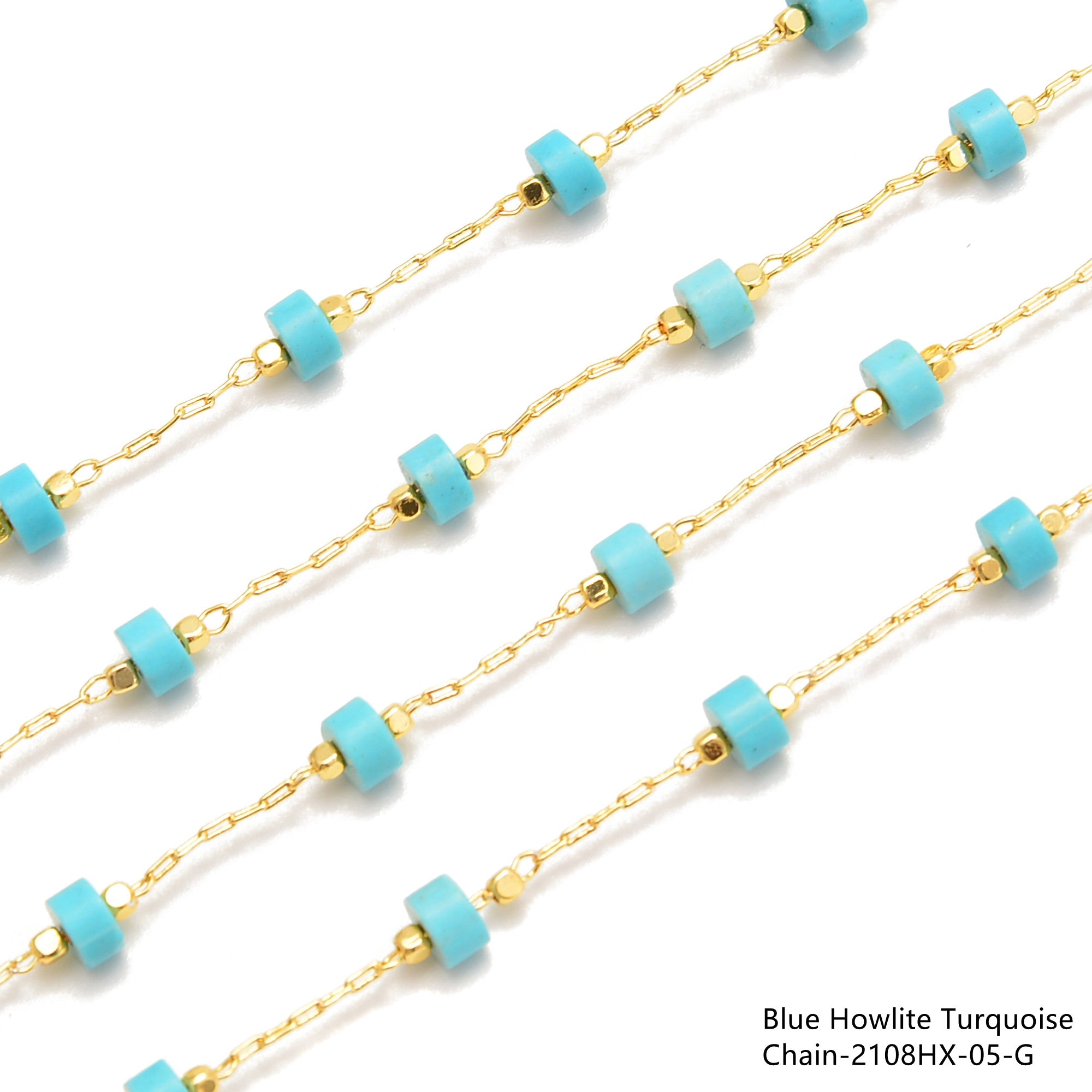 2x4mm Heishi Disc Beads - Multi Gemstone Beaded Chain (1 Meter Per Bag) for Jewelry Making, DIY Bracelets & Necklaces