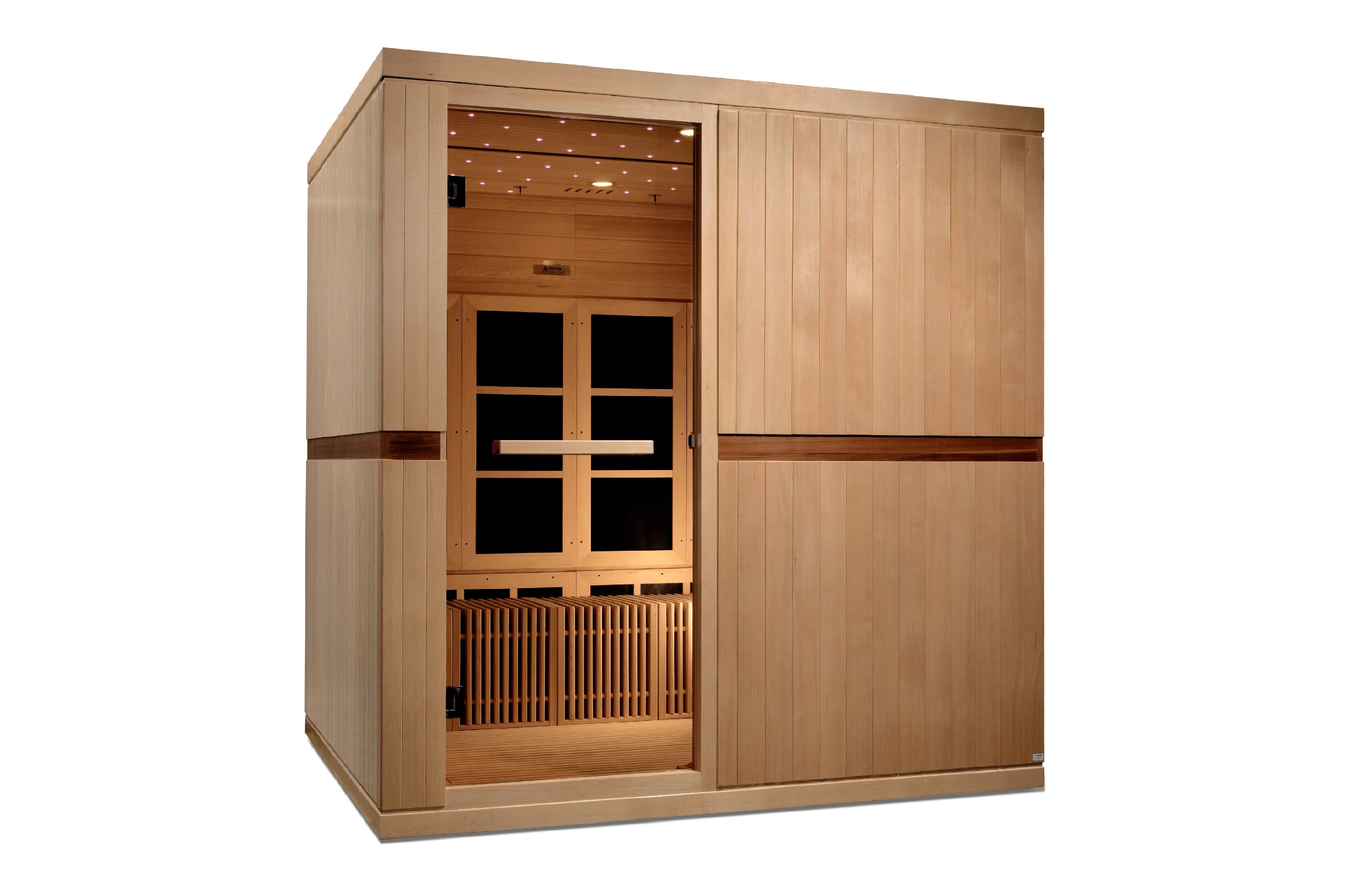 8-Person Ultra Low EMF FAR Infrared Sauna - Wheelchair Accessible Dynamic Catalonia Model | Home Spa Relaxation & Detox Therapy for Family Wellness