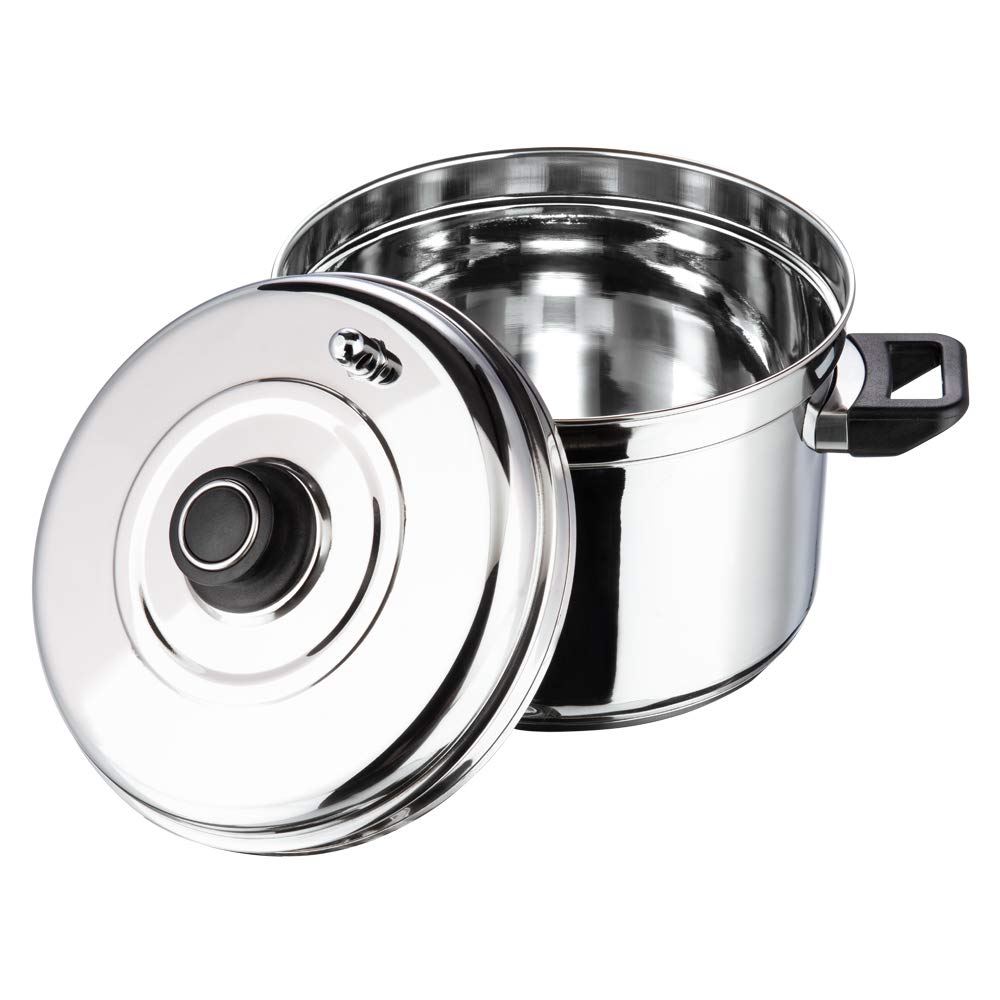 Vinod Premium Stainless Steel Idli Cooker - 4 Tier Stand for 16 Idlis - Food Grade & Dust Resistant - Perfect for Indian Cooking with Electric Pot/Instant Pot | Ideal for Home Kitchens, Restaurants & Healthy Meal Prep