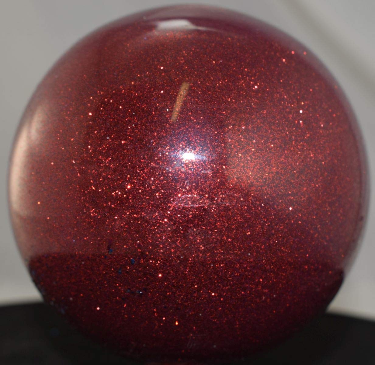 Fire Red Metal Flake Glitter .008 Hex Vintage Paint - 8 Ounce Bottle for Automotive Restoration & Custom Bike Finishes