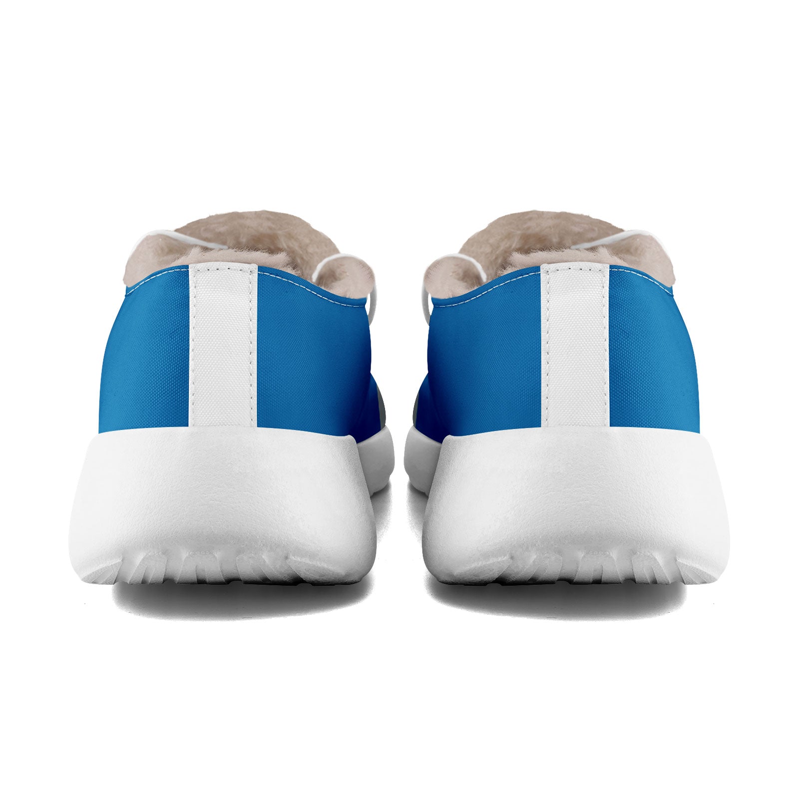 Custom Blue & White Detroit Shoes - Personalized Sneakers for Men & Women | Comfortable & Stylish Casual Wear for Walking, Running & Everyday Use (FN042 D020279, Size 11)