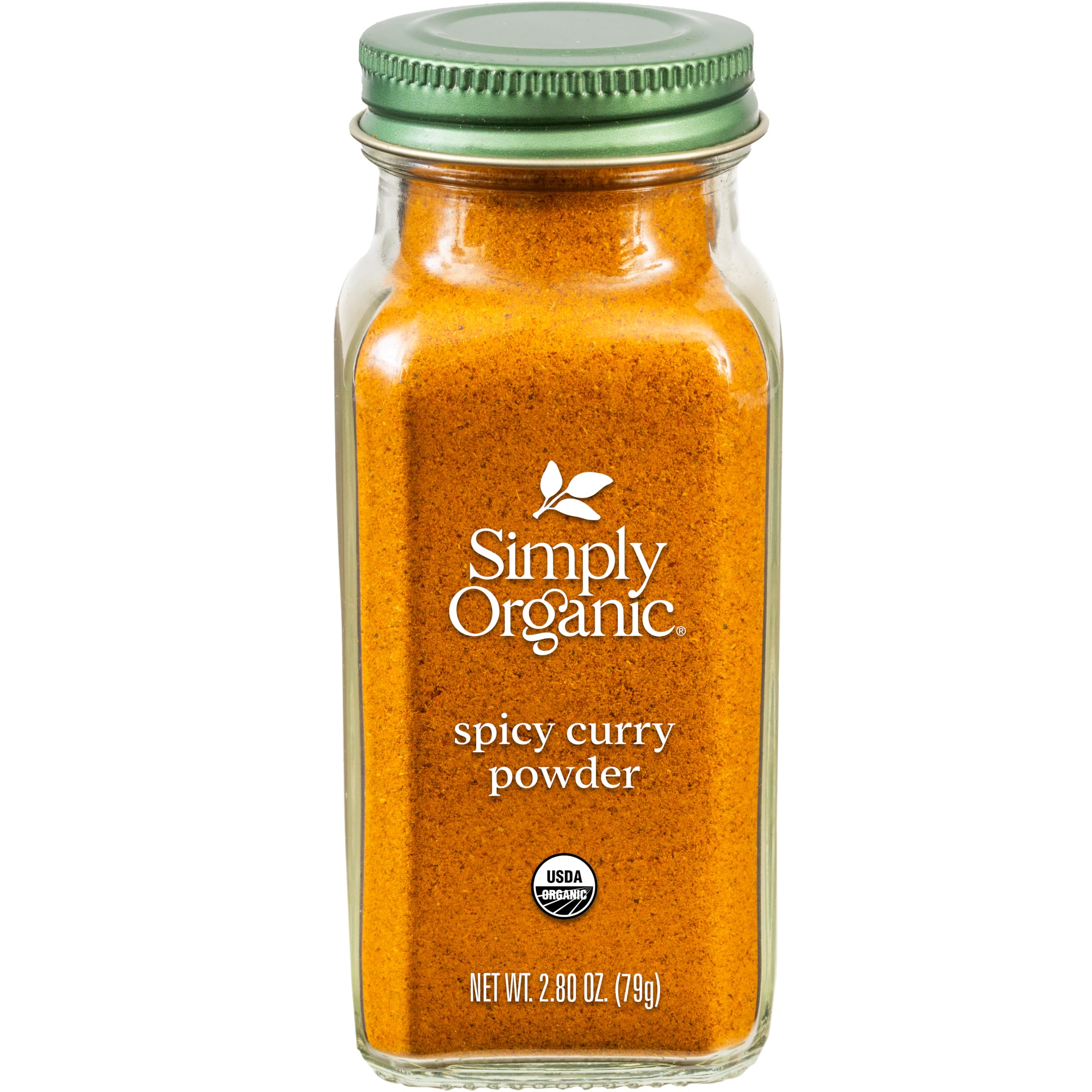 Simply Organic Spicy Curry Powder - USDA Certified Organic, 2.8 Oz (80g) - Perfect for Indian Cuisine, Soups, Stews & Rice Dishes